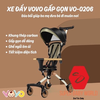 Xe đẩy vovo gấp gọn đảo chiều Vovo vo-0206 chính hãng