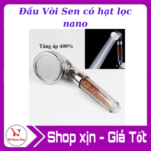 Vòi sen tăng áp 3 chế độ chỉnh có hạt lọc nano - (Loại lớn)