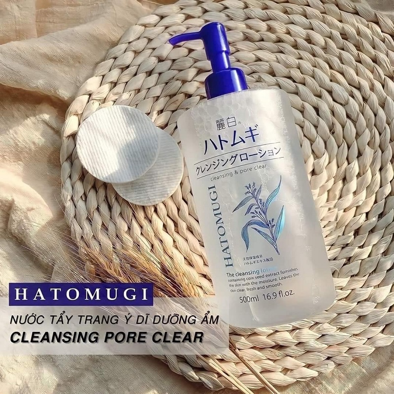 Nước tẩy trang HATOMUGI Cleansing Lotion 500ml