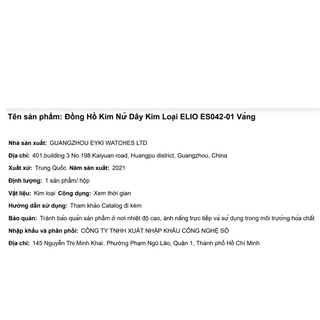 Đồng hồ Nữ Elio ES042-01