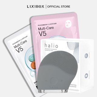 Combo Máy Rửa Mặt Halio Original và 2 Mặt nạ dưỡng da