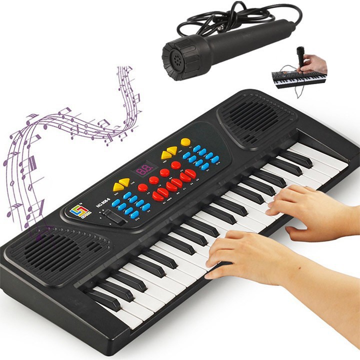 Đàn piano điện tử 37 Phím Kèm Mic Cho Bé