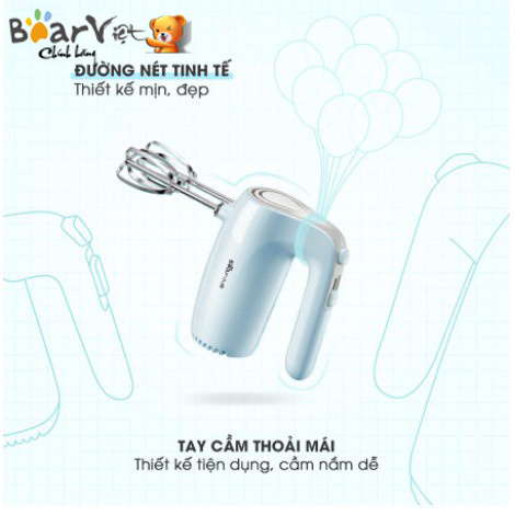 Máy Đánh Trứng Cầm Tay Mini - Máy Đánh Trứng Mini Bear DDQ - B02P5 Hàng Quốc Tế