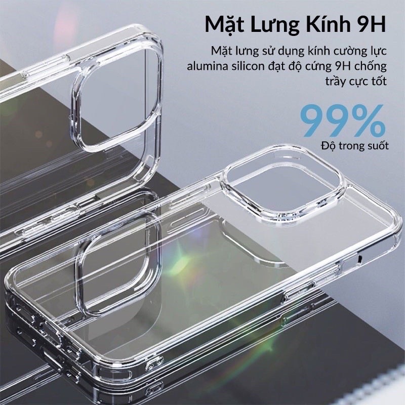 Ốp likgus lưng trong chống ố ip15/ip15 pro/ ip15 pro max
