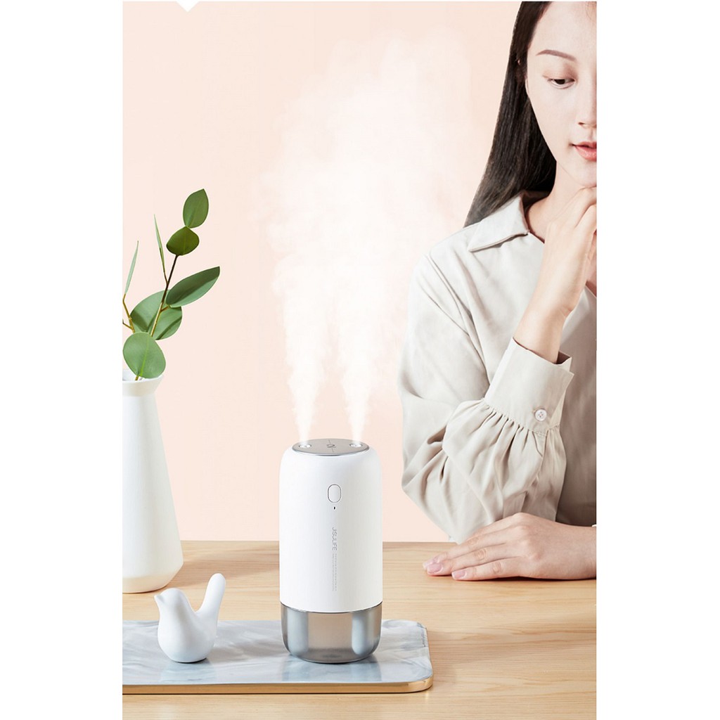 Máy tạo độ ẩm không dây phun sương đôi để bàn, đầu giường ngủ, văn phòng đầu sạc usb