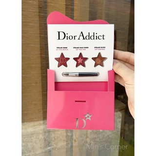 (Sẵn) Mẫu thử son Dior Addict 3 màu kèm cọ