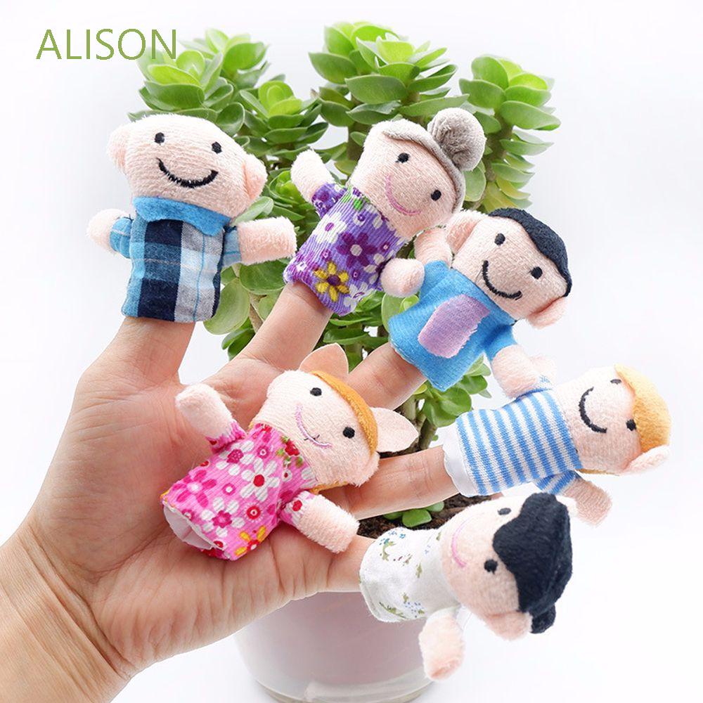 Set 6 con rối ngón tay hình gia đình dễ thương