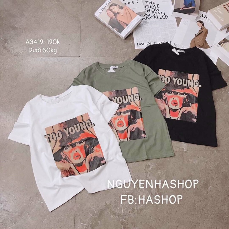 [SIÊU SALE] Áo Thun Form Thụng Tay Lỡ Unisex In Hình 3D Siêu Hot( Ảnh Thật)