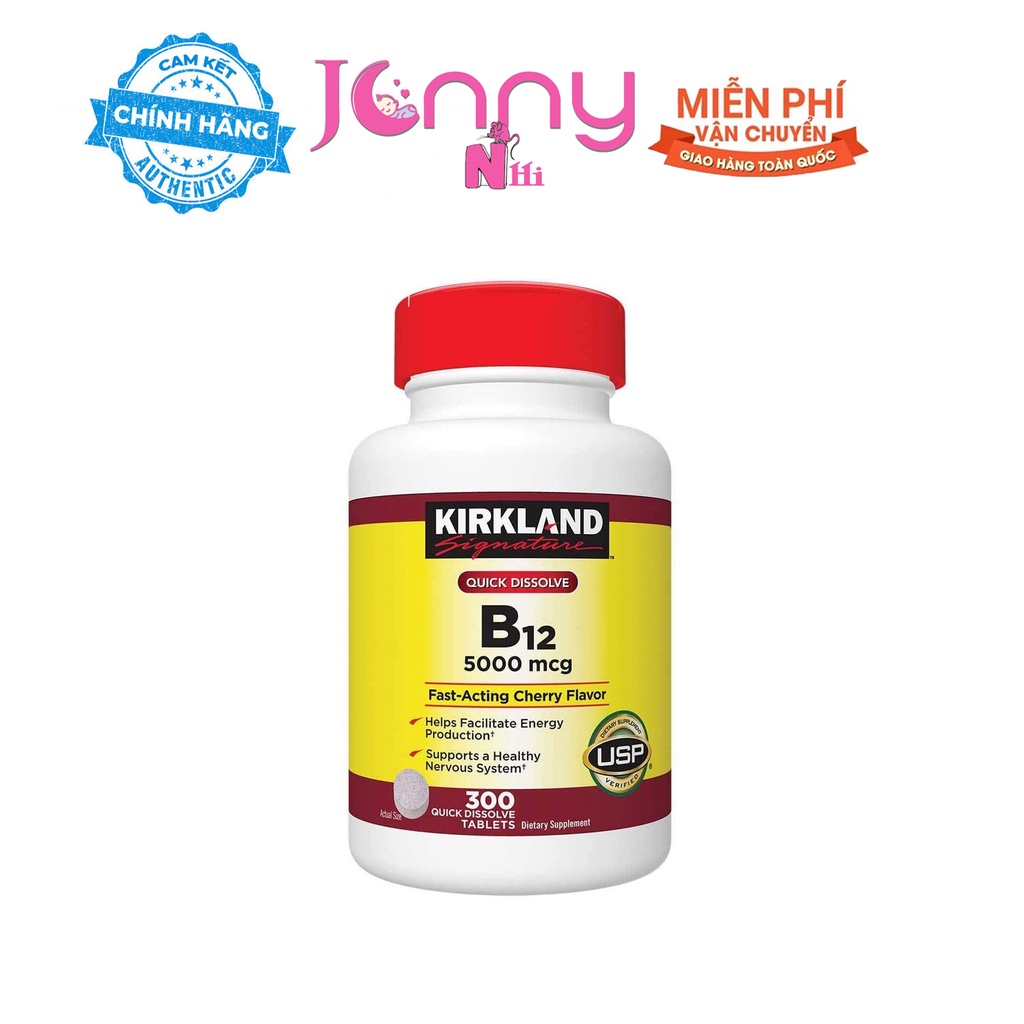 Viên uống bổ sung Vitamin B12 KIRKLAND 5000mcg