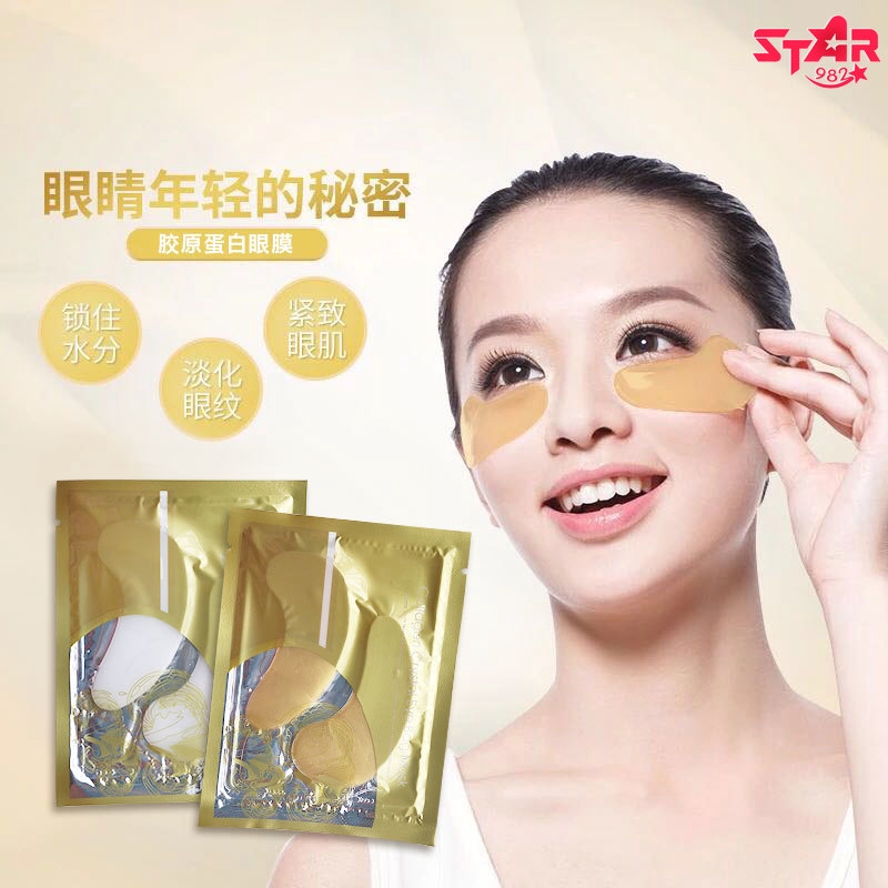 Mặt Nạ Mắt Chiết Xuất Từ Pha Lê Collagen Lá Vàng Giúp Loại Bỏ Quầng Thâm / Nếp Nhanh Quanh Mắt Hiệu Quả | BigBuy360 - bigbuy360.vn