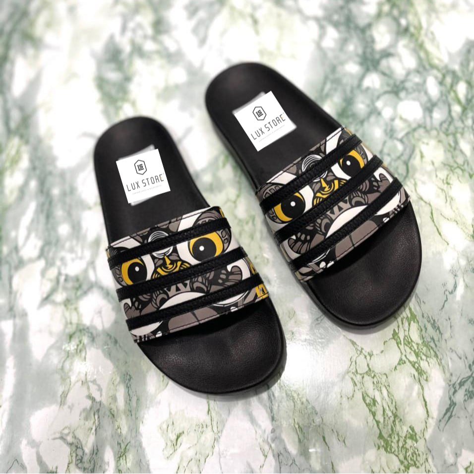 🔥HÀNG CAO CẤP🔥Dép nam Adidas kỳ lân quai ngang đế 2 tầng có chữ siêu đẹp