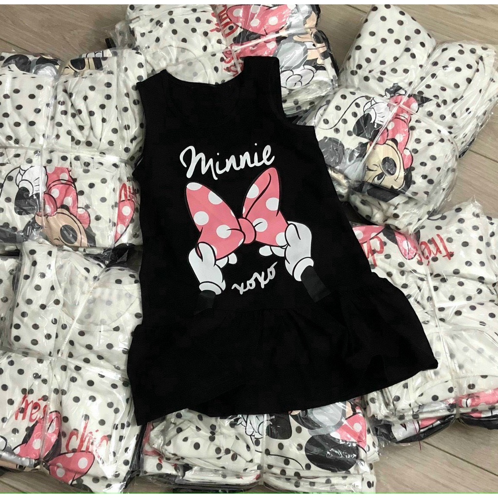 Váy chấm bi đuôi cá Minnie dễ thương cho bé gái