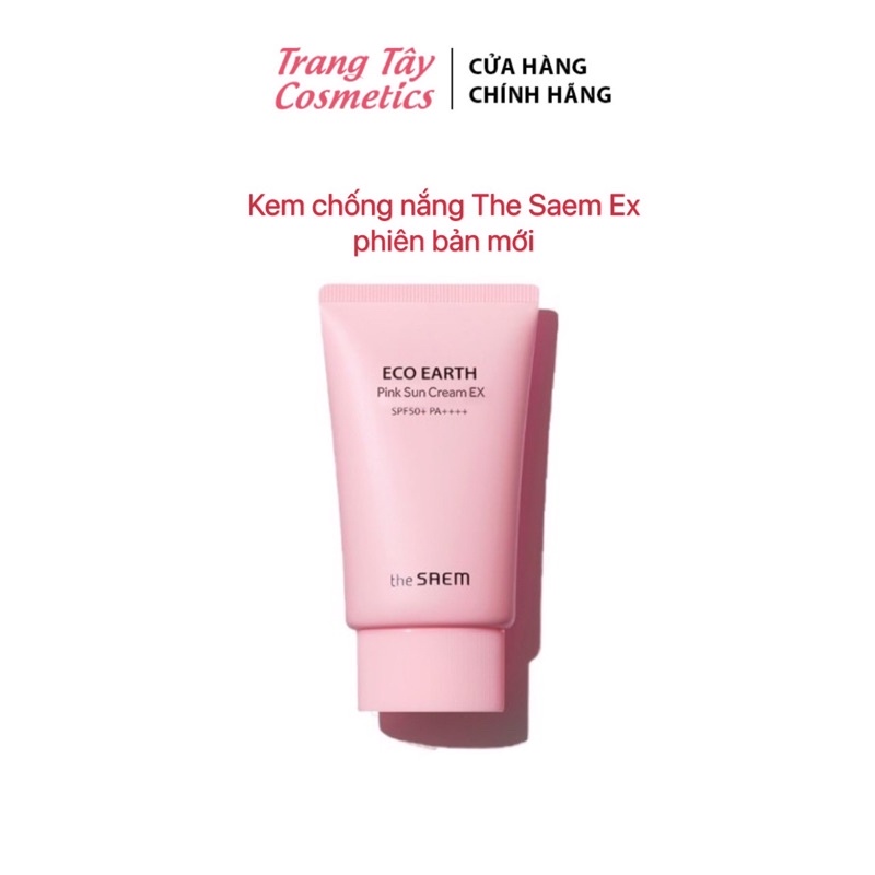 Kem chống nắng The SAEM Eco Earth Power Pink Sun Cream EX