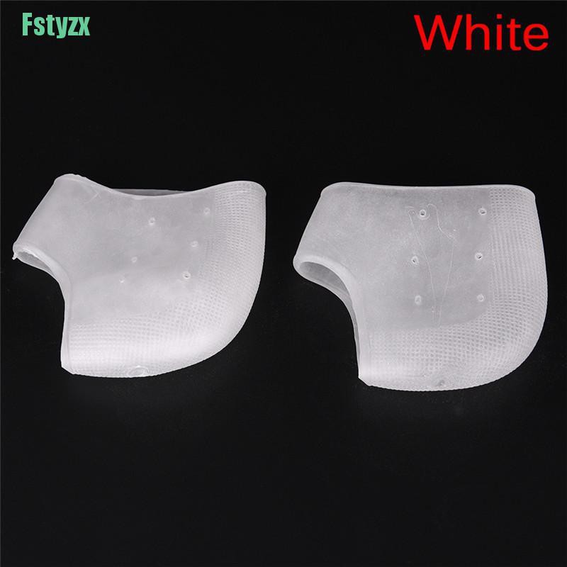 fstyzx 2 PCS Silicone Moisturizing Gel Heel Sock Cracked Foot Skin Care Protector Hot