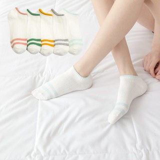 Tất vớ cổ thấp sọc viền