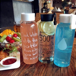 AIOⒶ Chai nhựa 600ML đựng nước dùng đi du lịch