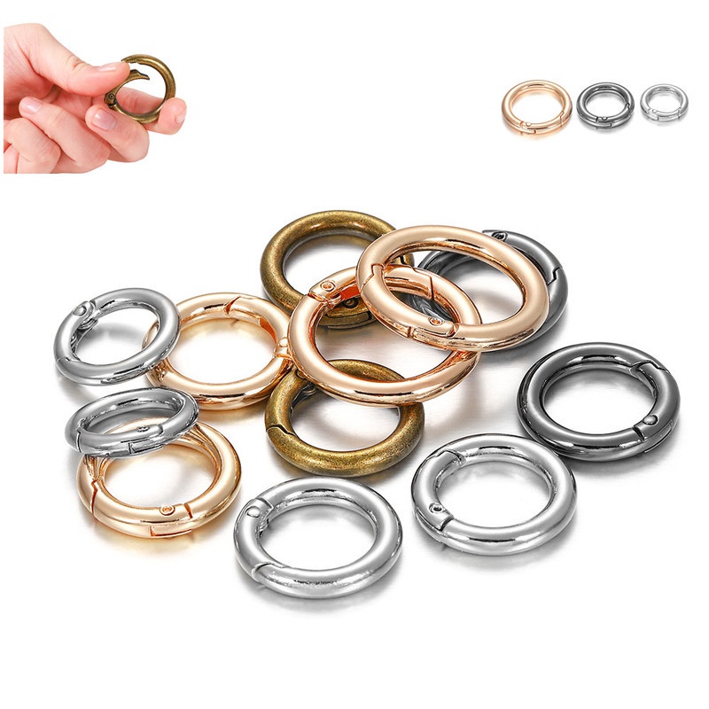 5 vòng khóa lò xo bằng hợp kim kẽm chuyên nghiệp cho đồ trang sức