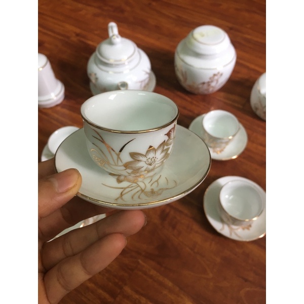 Bộ ấm trà bát tràng  Bộ ấm trà cao cấp bát tràng