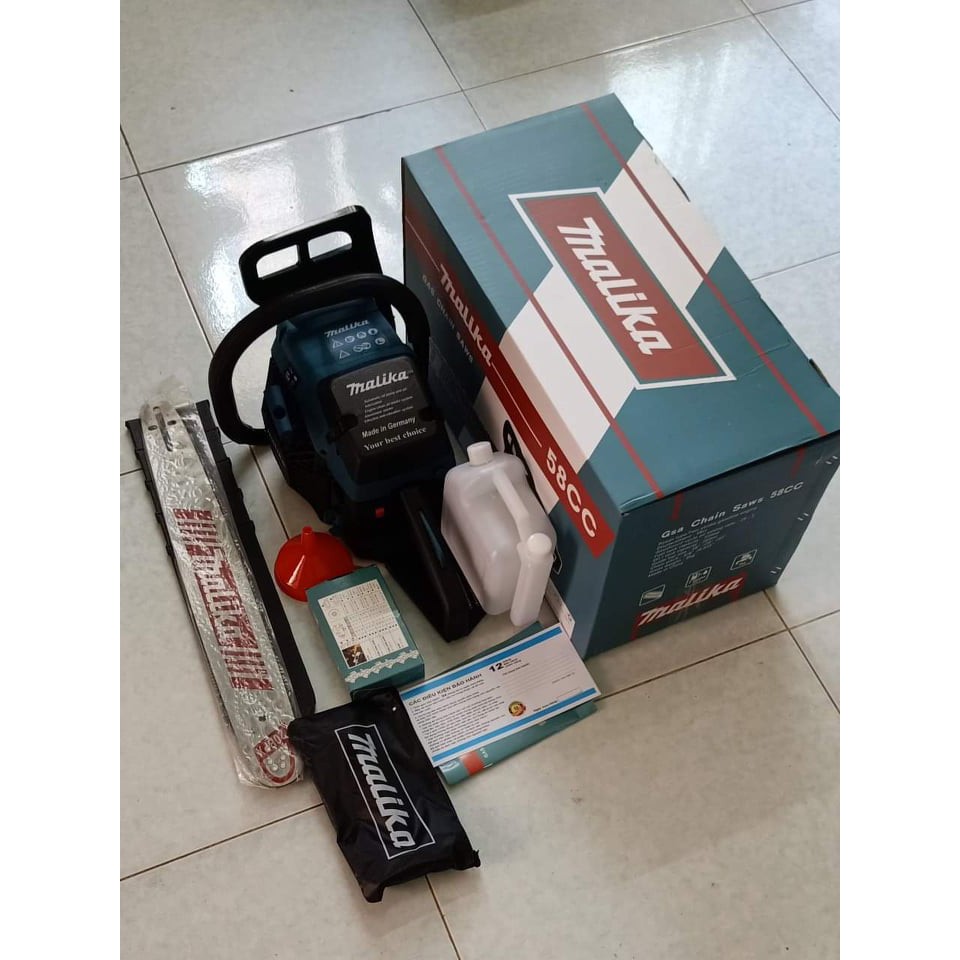 Máy cưa xích chạy xăng Malika-58CC