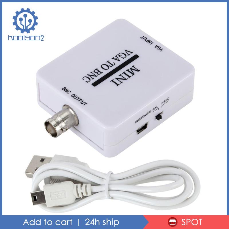 Hộp Chuyển Đổi Koolsoo2 Mini HD VGA Sang BNC Video Kỹ Thuật Số Cho HDTV