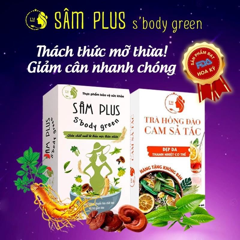 [Chính hãng] kẹo giảm cân Sâm Plus 'body green