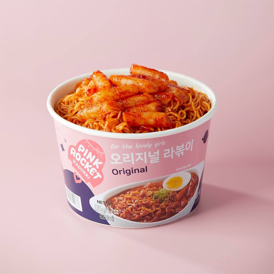 Bánh Gạo Mì Rapokki 3 Vị PINK ROCKET Hàn Quốc Hộp 175g | BigBuy360 - bigbuy360.vn