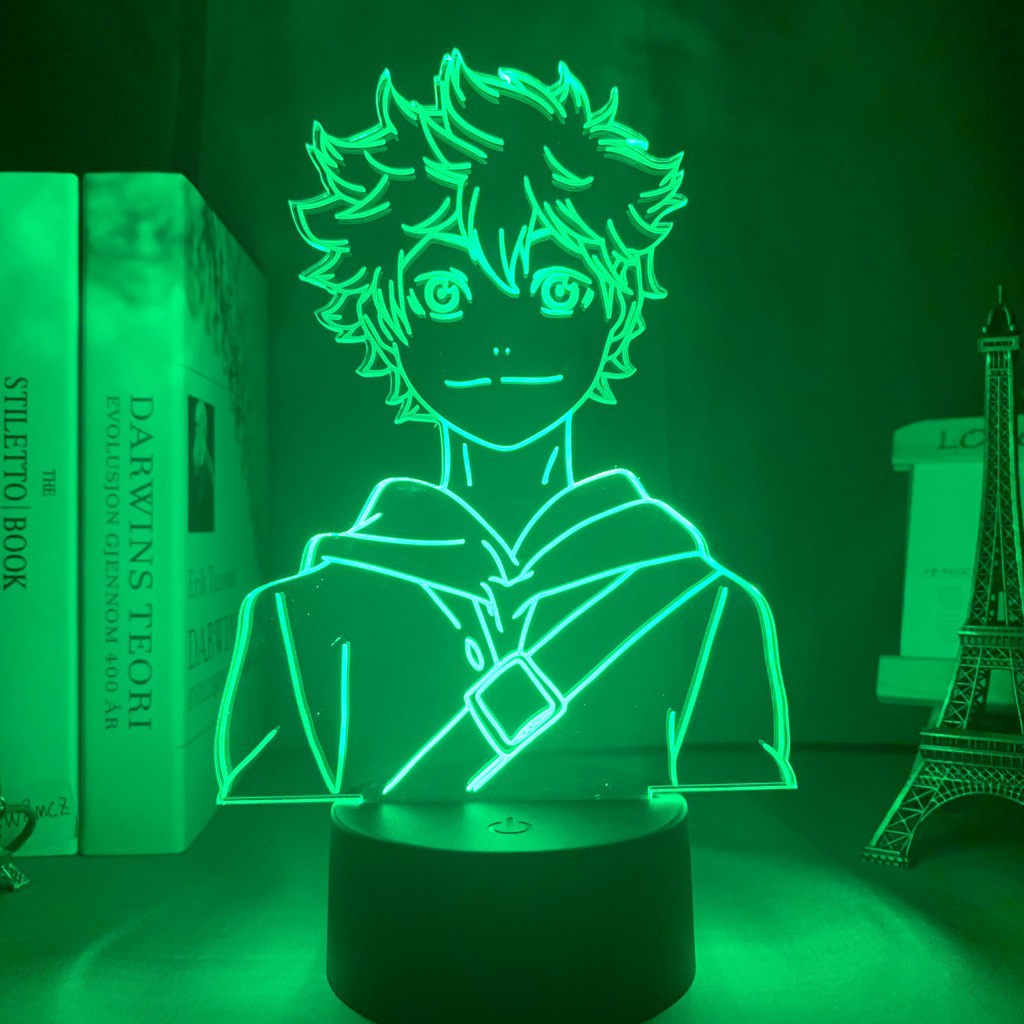 Đèn ngủ 3d anime đẻ bàn bộ sưu tập đèn Led Haikyuu Shoyo Hinata Trang trí phòng ngủ Manga