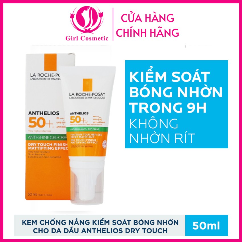 [Mã SMA071008 hoàn 10K xu đơn 0Đ] Kem Chống Nắng La Roche-Posay vạch xanh Anthelios Gel-Cream dành cho da dầu 50ml | BigBuy360 - bigbuy360.vn