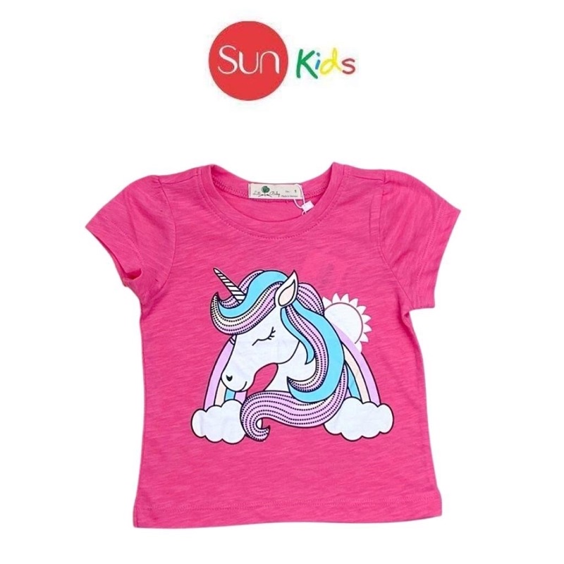 Áo thun cho bé gái size 1-5 tuổi, áo phông bé gái chất cotton mềm mát - SUNKIDS1