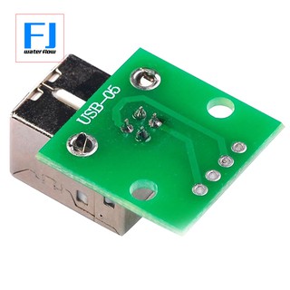 2 X Usb Type B Female Socket Breakout Board 2.54Mm Pitch Adapter Connector