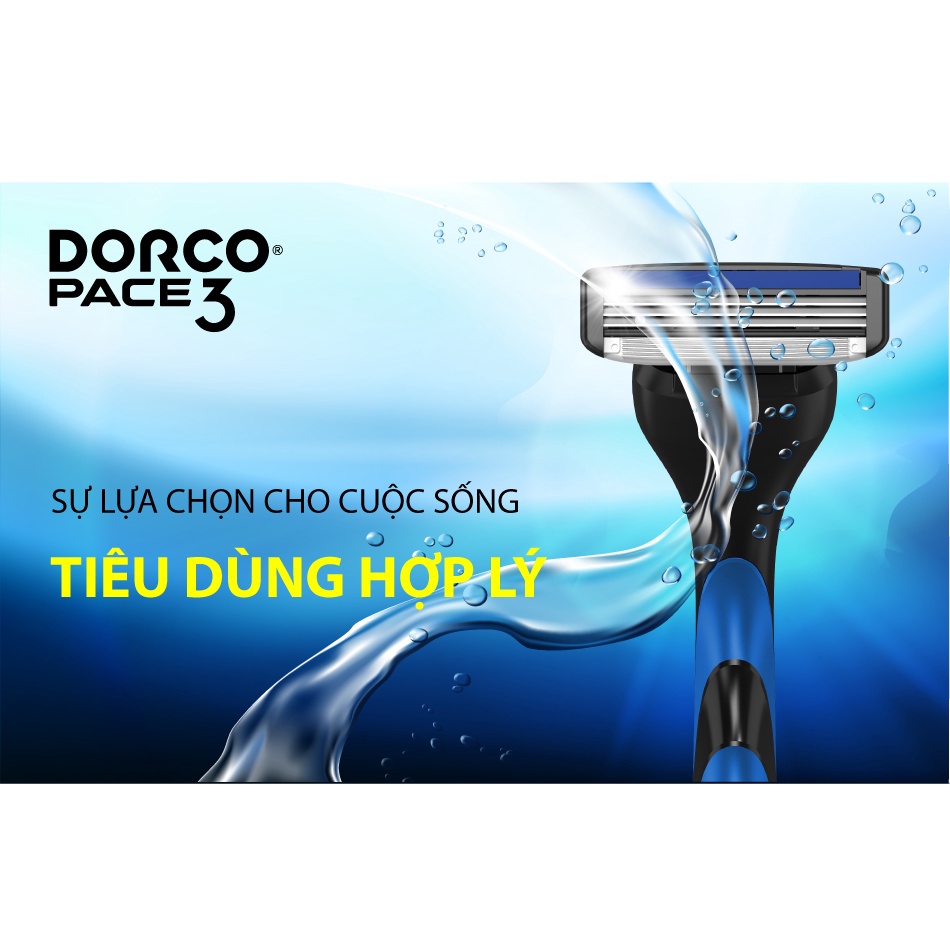 04 đầu dao cạo râu 3 lưỡi DORCO PACE 3