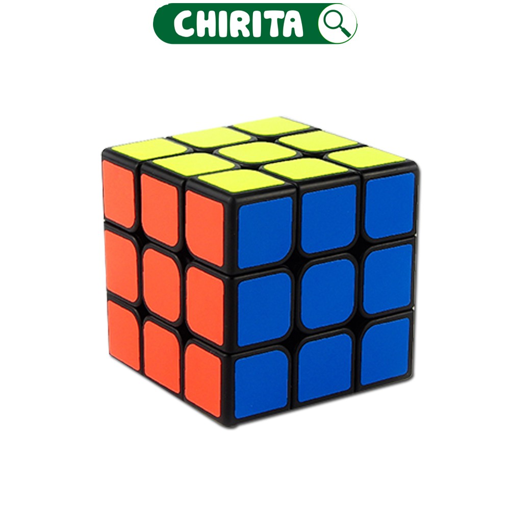 Rubik 3x3x3 VIỀN ĐEN Cao Cấp - Cục Rubik 3x3 Giá Rẻ Xoay Trơn Mượt, Đồ Chơi Phát Triển Trí Tuệ, Đồ Chơi Trẻ Em CHIRITA