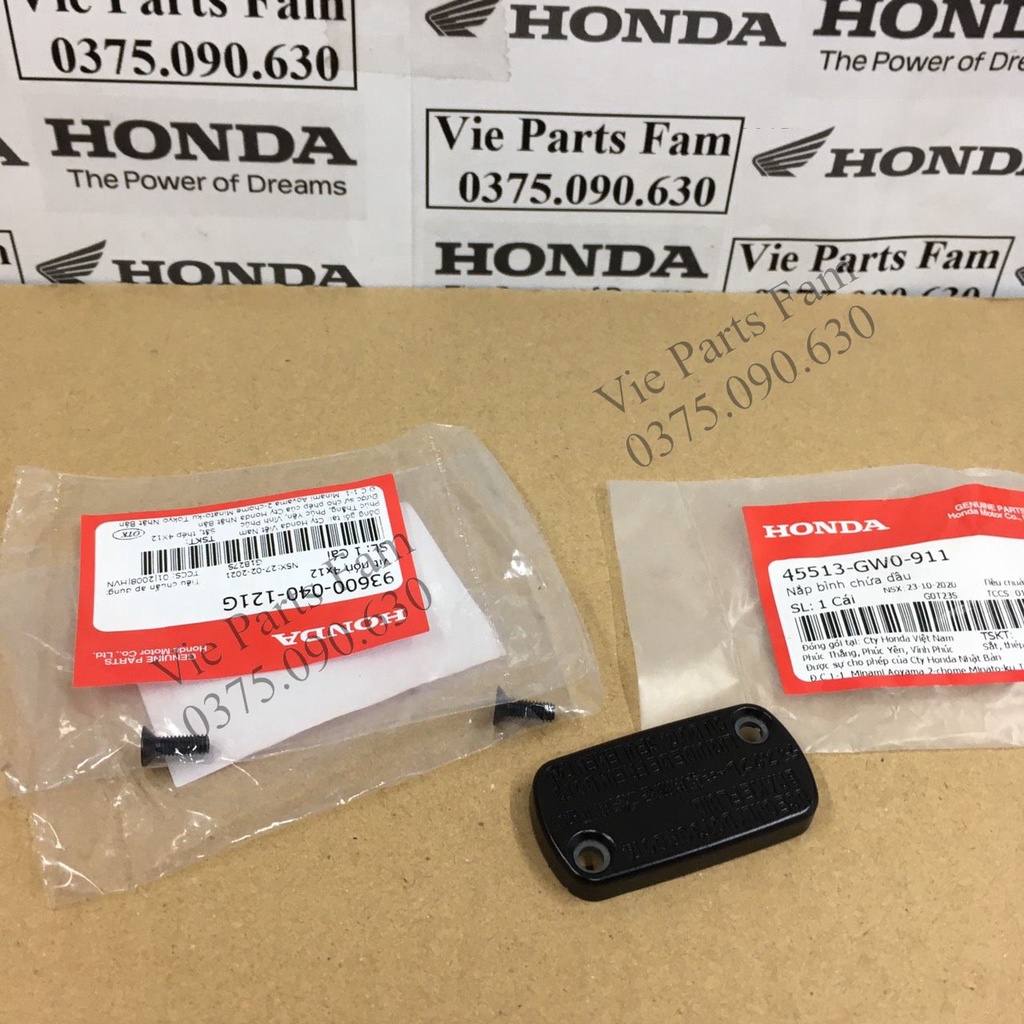 Nắp bình dầu tay phanh, tay thắng đĩa xe Honda  - Hàng chính hãng Honda