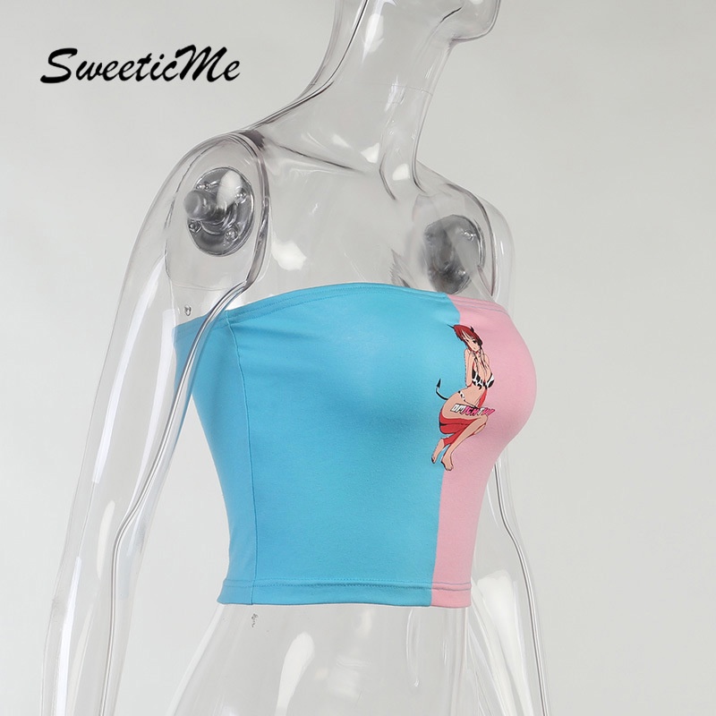 Áo Ống Hở Lưng In Họa Tiết Hoạt Hình Dễ Thương Quyến Rũ Cho Nữ 2021 | BigBuy360 - bigbuy360.vn
