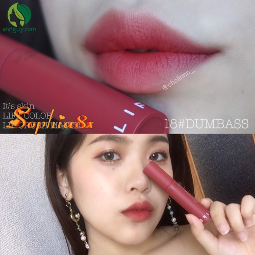 [Nhiều màu] Son kem lì lâu trôi It's Skin Life Color Lip Crush Matte Its Skin 01-18