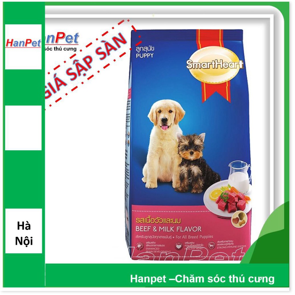 Thức ăn cao cấp cho chó con Smartheart Puppy 400g (hanpet 215)