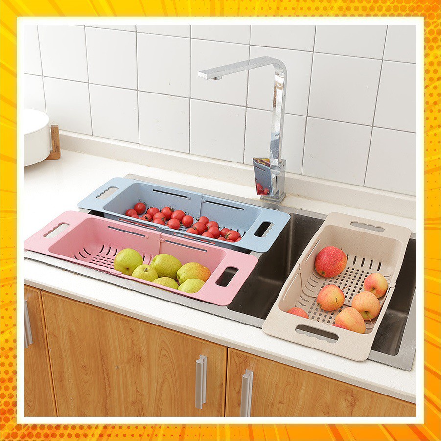 Rổ gác bồn rửa bát điều chỉnh kích thước tiện dụng