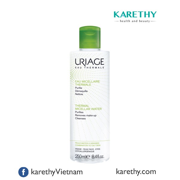 NƯỚC TẨY TRANG DÀNH CHO DA DẦU, DA HỖN HỢP URIAGE EAU MICELLAIRE THERMALE 250ML CHÍNH HÃNG - 6096