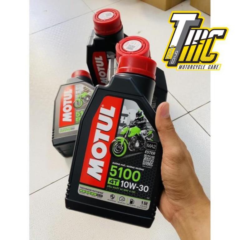 Nhớt Motul 5100 4T 10W30 công nghệ Ester tổng hợp 100% API SM, MA2