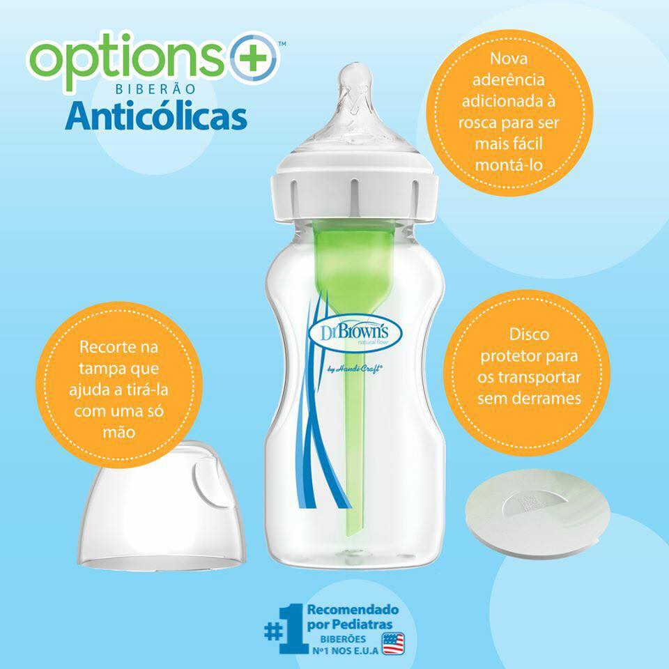 Bình sữa Dr Brown's Option plus PP 150ml/270ml/120ml/250ml