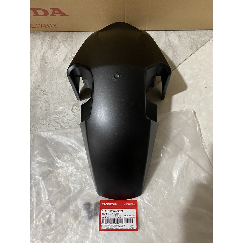 Bộ chắn bùn trước - dè trước HONDA AIR BLADE 125 năm 2015-2016 màu Đen nhám. *NHA76M* 61110K66V90ZA