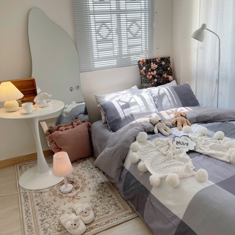 Bộ chăn ga gối Cotton Đũi MÂY BEDDING đủ kích thước nệm | BigBuy360 - bigbuy360.vn