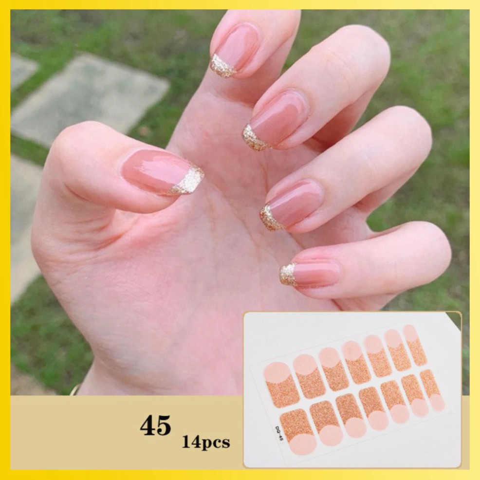 [Sẵn Hàng] Bộ dán móng tay nail sticker mới về gồm 14 móng, không thấm nước, có độ đàn hồi tốt [MTQH41D55]