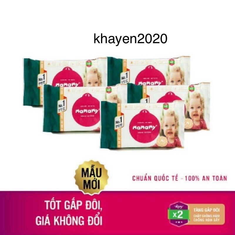 COMBO 10 GÓI KHĂN ƯỚT MAMAMY 30 TỜ KHÔNG MÙI