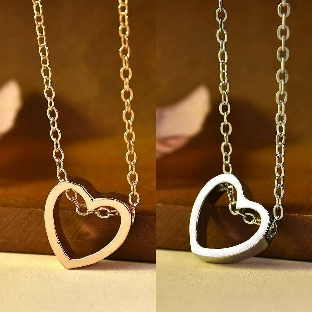 Dây Chuyền Choker Bằng Thép Không Gỉ Mặt Hình Trái Tim Thời Trang
