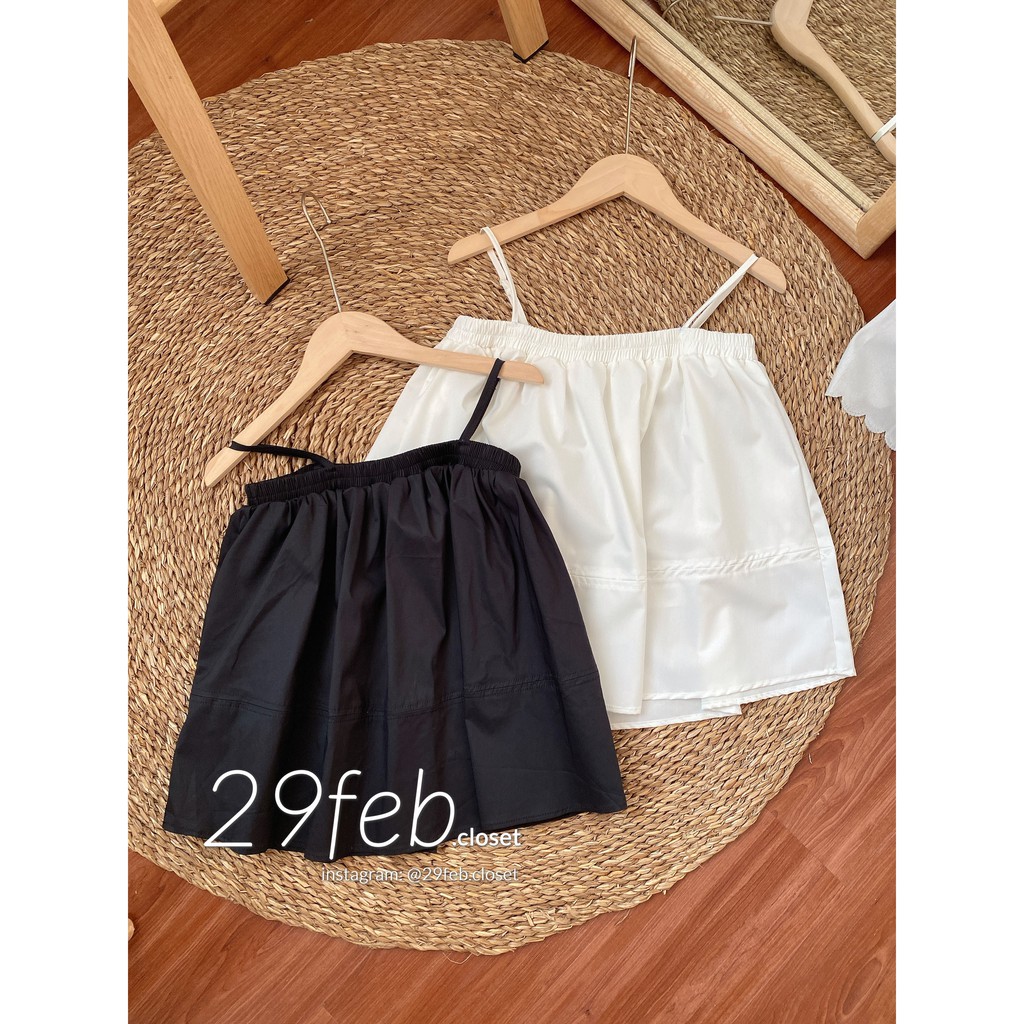 Áo hai dây bo chun ngực (Ảnh thật)