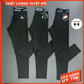 Quần Giữ Nhiệt Tập Gym Nam Màu Đen [HÌNH THẬT]