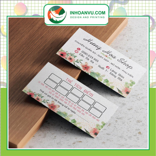 500 THẺ TÍCH ĐIỂM KÍCH THƯỚC CARD VISIT THIẾT KẾ THEO YÊU CẦU