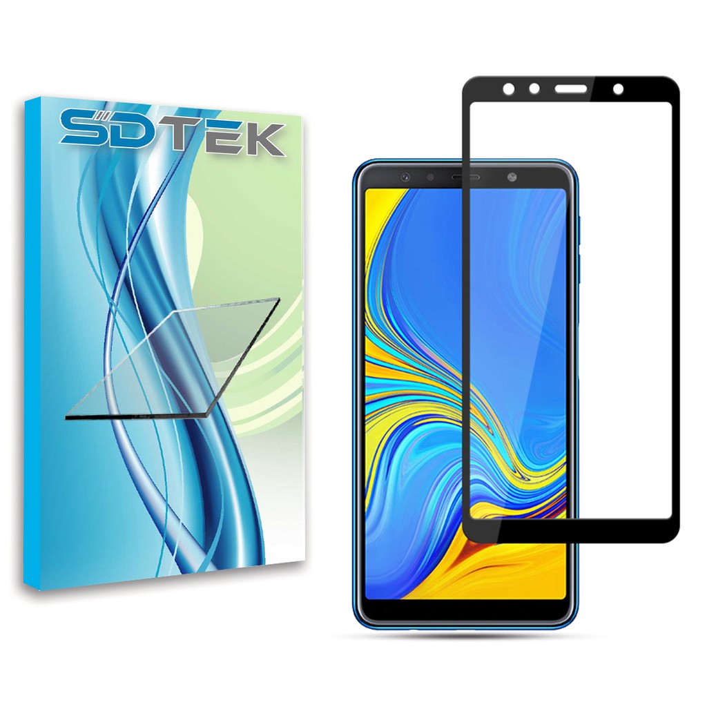 Cường lực điện thoại Samsung Galaxy A7 2018 (Full viền đen)