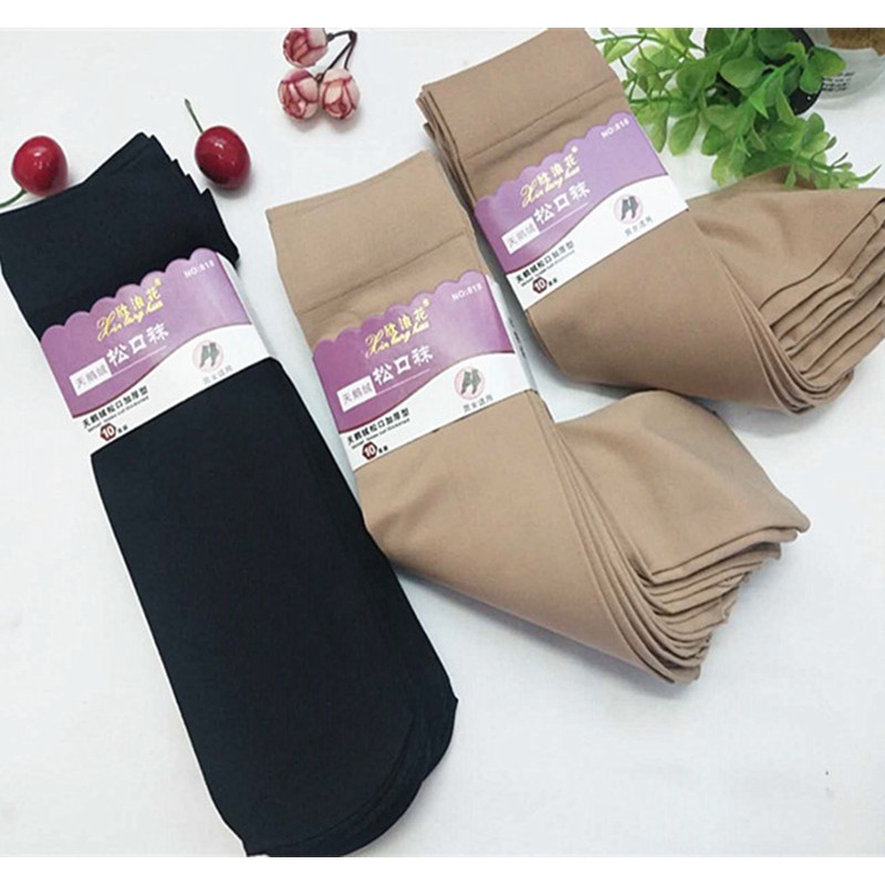 Vớ Nhung Lụa Dày Miệng Rộng Unisex